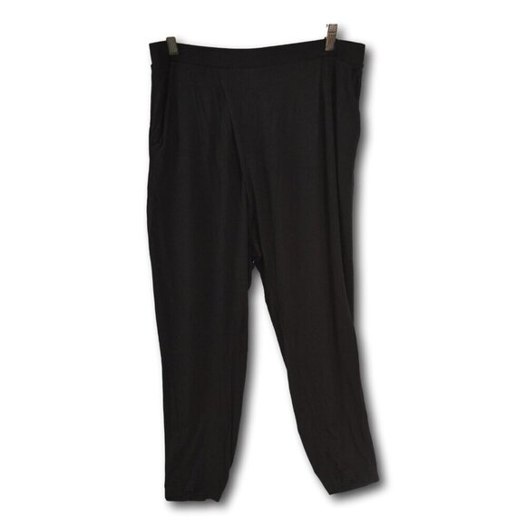 ASOS DESIGN Women's Black Tailored Tapered Pants Size US 10 Soft Pull-On - Picture 2 of 3